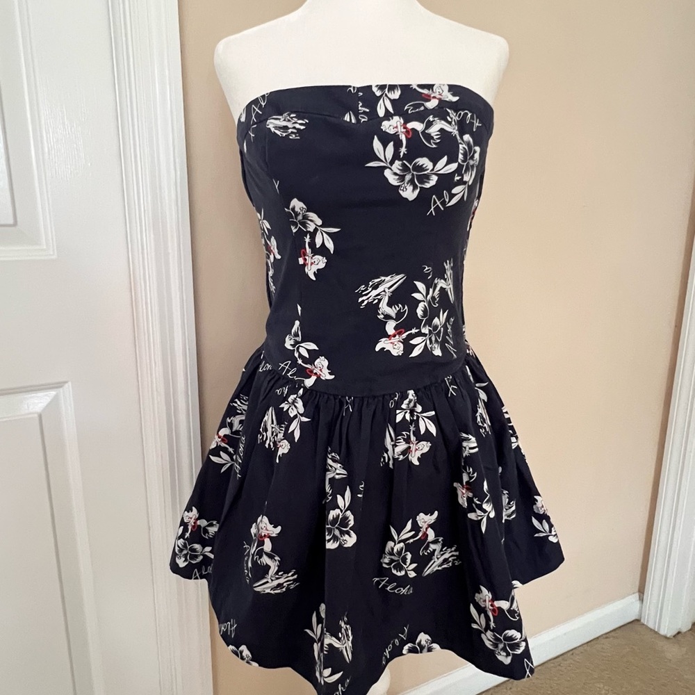 Floral Strapless Dress